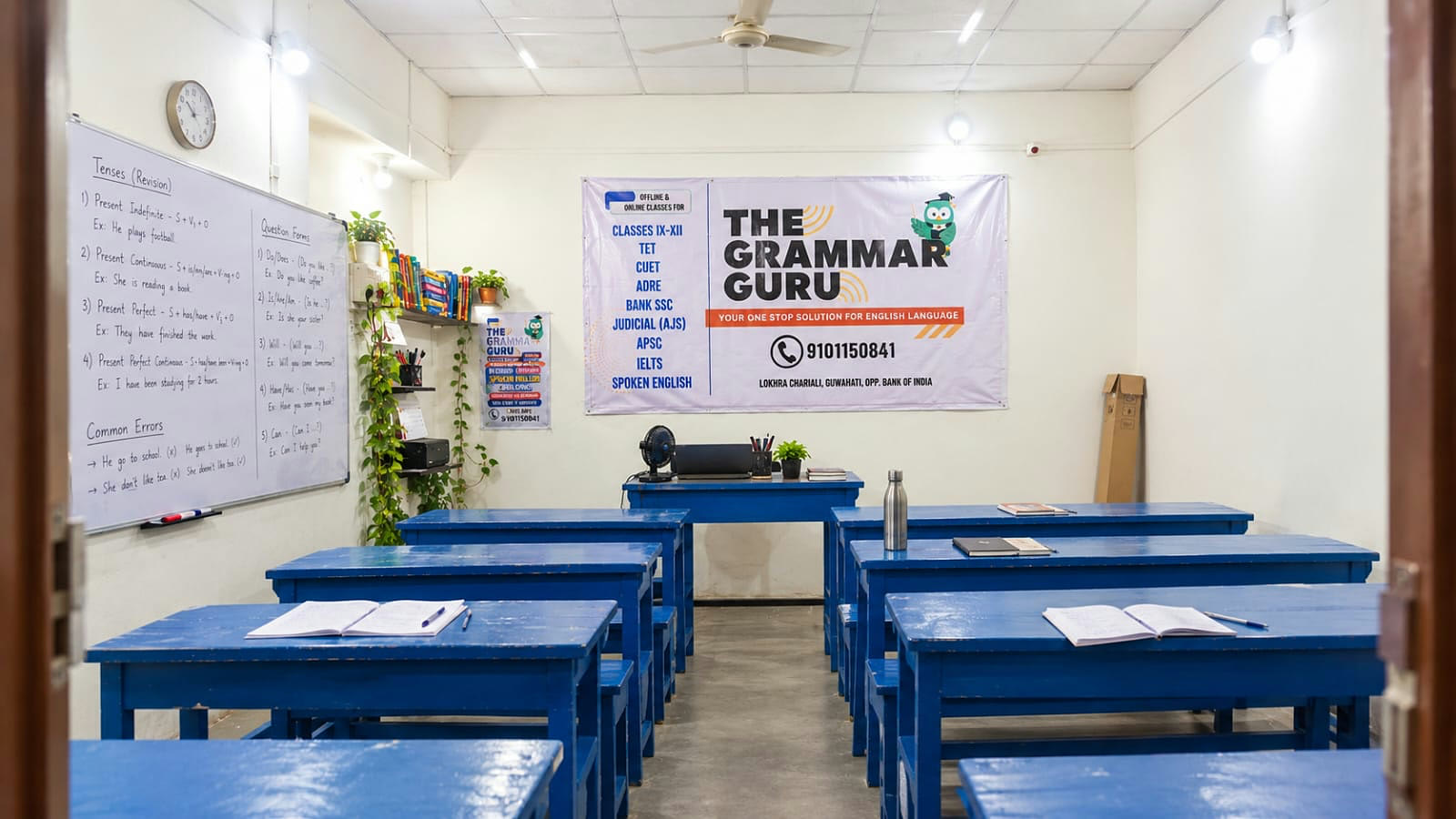 The classroom before a batch arrives